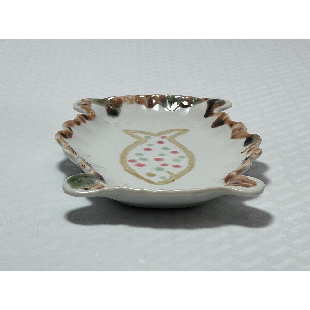 Hand Made &‎ Painted Ceramic 5.5” Fish Trinket/Soap Dish - Picture 6 of 12